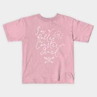 I'm A Roller Coaster Girl, Female Amusement Park Enthusiasts Kids T-Shirt